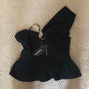 Bebe size 0 one shoulder top